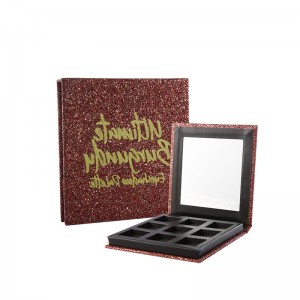 Großhandel Schönheitskreationen Glitzernder Rosa Kundenspezifische Make-up-Palette Private Label Makup Eyeshadow-Palette