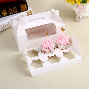 Fancy Cupcake Box 6 Container für Cake Food Package
