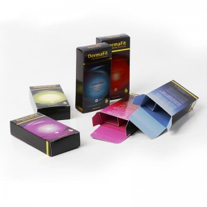 Fabrik benutzerdefinierte Farbpapier-Verpackungsdrucken mit gefalteten Endkästen