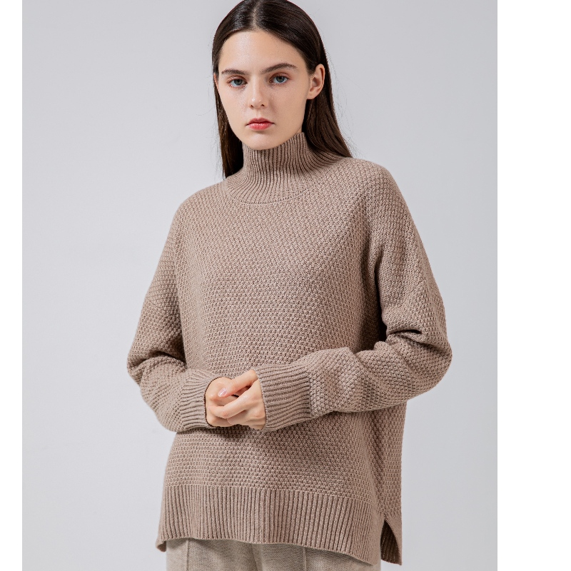 Lose, einfache, lässige und stilvolle australische Wollpullover-Top, das mit allem ist 65001#