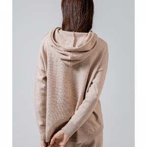 Einfacher und einfacher Knit Hoodie und einzelner Top 68036#