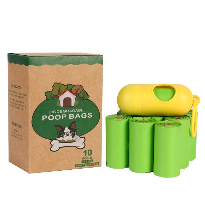 PLA-Material Kompostierbare Einweg-Hunde-Kacke-Tasche