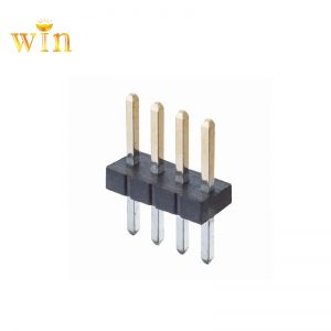 2,54mm Pitch 180 ° DIP Single Zeile 2P ~ 40P Pin Header