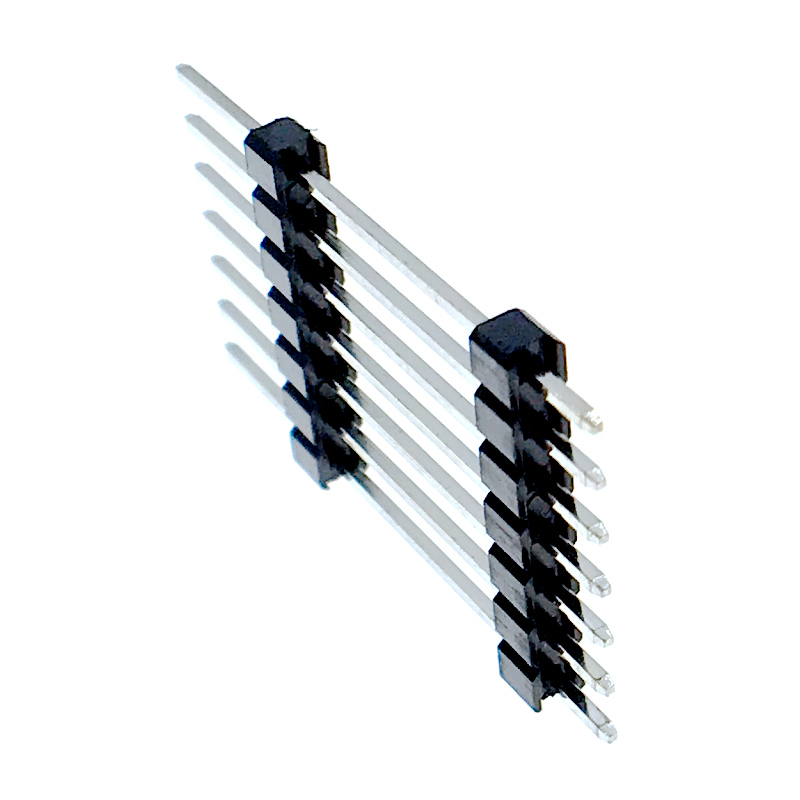 2,54mm 1x7p 180 ° DIP Single Row Double Plastic Pin Header 3mm-13mm-6mm