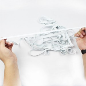 Fabrik Großhandel weiße Badeanzug Gummi-Riemen Maske Ohrgurte elastische Riemen