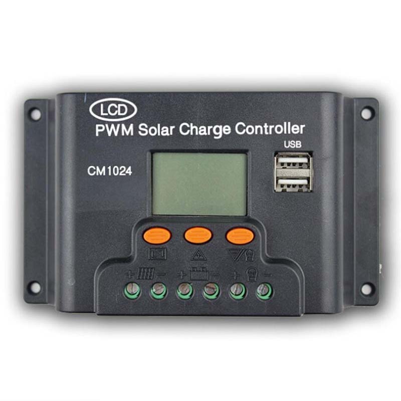 CM1024Z LCD Dual USB Solar Ladegerät Controller 10A 20A 12V/24V Auto Solar Panel Regler Ladungsbatterie PWM