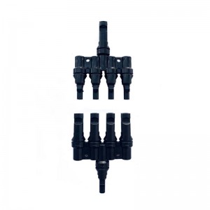 4 bis 1 Multi-Ast-Photovoltaik-Anschluss 30A für Solar-PV-Stecker-Buchse mit Solarkabel 2,5 mm2 ~ 6,0 mm
