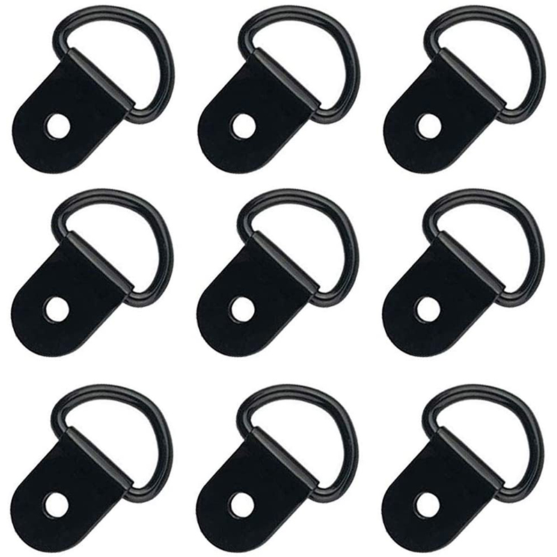 D-Ring-Krawatte-Downs, D-Rings Anker-Ringring für Lasten auf Anhänger LKWs RV-Camper Vans ATV-SUV-Boote Motorräder usw. Fahrzeuge Schwerlastbinderring mit Montagehalterung