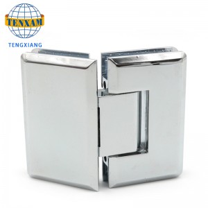 135 Grad Zinklegierung Scharnier Badezimmer Clip Dusche Tür Befestigung Clip Glastür Duschraum Hardware Zubehör