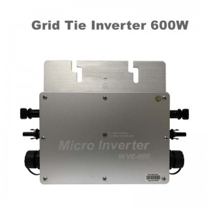 600W Pure Sinus Wave Grid Tie Wechselrichter Wasserdicht IP65 Micro Inverter 22-50VDC 190-260VAC für Solarsystem MPPT