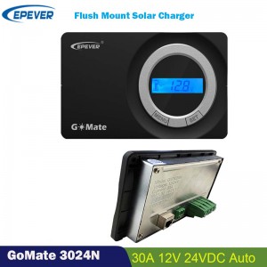 EPERIVER 30A Solarladung Controller Batterieregler 12V 24V LCD-Anzeige Unterputzgerät automatisch zum Campingwagen-RV-Gefäß