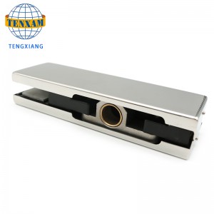 Hochwertige Edelstahl-Glas-Türklemme-Patch-Anschluss für Büro