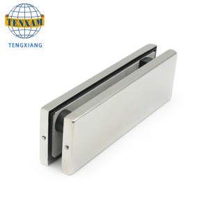 Hochwertige Edelstahl-Glas-Türklemme-Patch-Anschluss für Büro