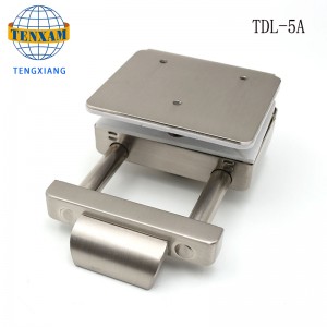 China Lieferant Großhandel rahmenlose Glastür Hardware gehärtetes Gleitglas-Türschloss