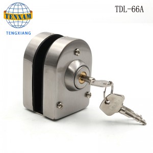 Hotelbad Rahmenlose Glastür Doppelschloss Edelstahl Glastürlatch 8 ~ 12mm Schiebeglas Türschloss