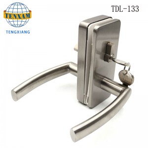 Kommerzielle rahmenlose Glastürschloss Hakenschloss mit Knopf