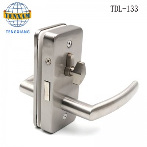 Kommerzielle rahmenlose Glastürschloss Hakenschloss mit Knopf