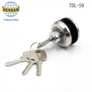 Hochwertige Gleitglas-Türschlösser mit Schließzylinder