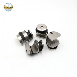 Glastürgleitsystem Schiebetür Hängende Edelstahl-Schieberäder