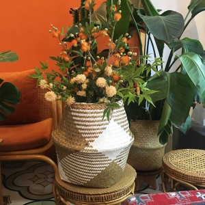 Gewebter Seegrass-Bauchkorb