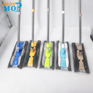 Jason Hohe Qualität Aluminium-Mopp-Mikrofaser-Edelstahl-Stahl-Rod verlängerte flache Wepp-Bodenreinigung