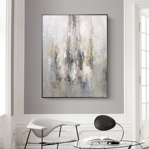 100% dand-lackiertes goldenes verziertes Ölgemälde auf Leinwand Abstrakte Kunst Ölgemälde Dekor Malerei des Wohnzimmers