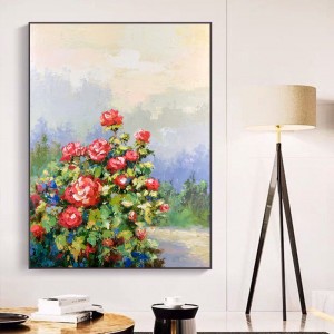 Großhandel Wandbilder Dekoration Blume Leinwand Kunst Moderne Ölgemälde Cuadros Stillleben Gemälde