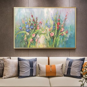 Großhandelneueste Wandkunst Blume Dekoration Malerei Handgemachte Leinwand Ölgemälde Bild