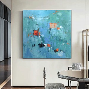 Handgemalte Ölgemälde Quadratische Leinwand Abstrakte Zeichnung Home Dekorationen Für Wohnzimmer Kunst Andere Gemälde Cuadro