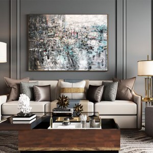 Neue Ankunft 100% handgemachtes zeitgenössisches abstraktes Ölgemälde Home Büro Dekoration Kunstarbeit