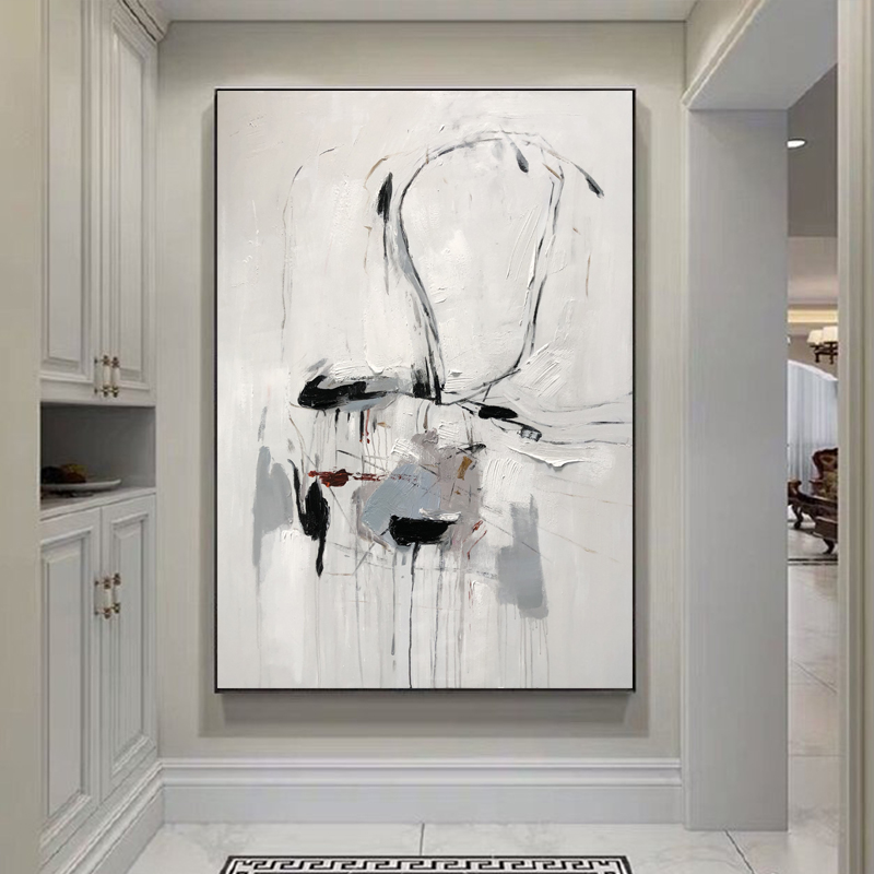 100% handgemachtes Ölgemälde Einfache abstrakte zeitgenössische handgemalte Wohnzimmer Dekorative Kunstarbeit