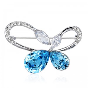 Koreanische Edition Persönlichkeit Kristallbrosche