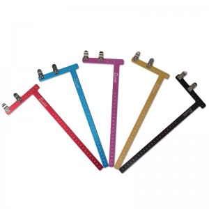 46bs02 Bow Quadrat Bowstring Nock-Punkte L-Form-Lineal-Bogen für Recurve Bow Takedown Bow