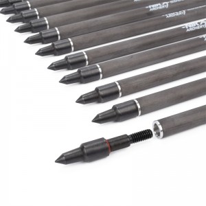 Nika Bogenschießen 113167-13 ID6.2mm 7,5 Zoll Kohlefaser Armbrustbolzen Cobra System Adder/R9/RX Bogenschießenschießen mit