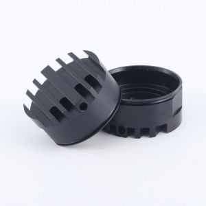 Benutzerdefinierte Extrusion CNC-Bearbeitung anodisiertes Rund aus Aluminium-Kühlkörper-Aluminium-Schwarz-LED-Profil-Kühlkörper