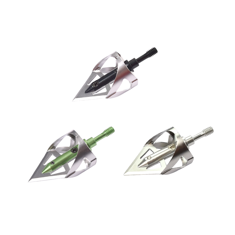 Nika Bogenschießen 15B025 100 Getreide Broadheads Bogenschießen Armbrustbolzen Jagd Crossbow Pfeil Tipps Jagd