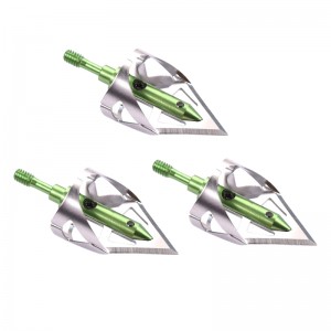 Nika Bogenschießen 15B025 100 Getreide Broadheads Bogenschießen Armbrustbolzen Jagd Crossbow Pfeil Tipps Jagd
