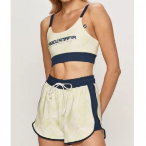 Runder Halsausschnitt elastischer Sportanzug