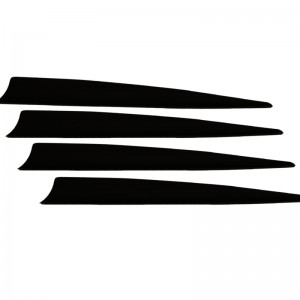 Nika Bogenschießen 170017 5Inch Shield TPU-Flügel für Bogenschießen Alle Arten von Pfeilschießen