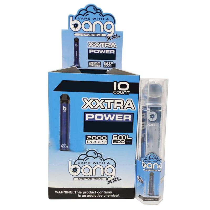 Bang XXL Einweg-Vape-Stift Elektronische Zigaretten-Gerät 800mAh-Batterie 6ml-Pods leerer Original-Dämpfe 2000 Puffs Kit Großhandel