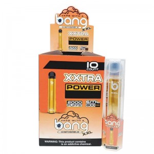 Bang XXL Einweg-Vape-Stift Elektronische Zigaretten-Gerät 800mAh-Batterie 6ml-Pods leerer Original-Dämpfe 2000 Puffs Kit Großhandel