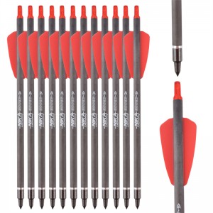 Nika Bogenschießen 113167-02 ID6.2mm 7,5 Zinch Kohlefaser Crossbow Bolts Kunststoff Nock Bogenschießen Schießen COBRA System ADDER/R9/RX