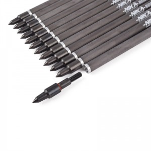 Nika Bogenschießen 113167-02 ID6.2mm 7,5 Zinch Kohlefaser Crossbow Bolts Kunststoff Nock Bogenschießen Schießen COBRA System ADDER/R9/RX