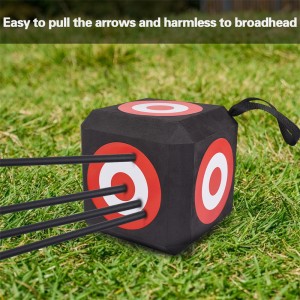 Elong Outdoor 410033 23 * 23 cm EVA-Bogenschießenziel, das in Bogenschießen-Zielschießen und--Praxis weit verbreitet ist