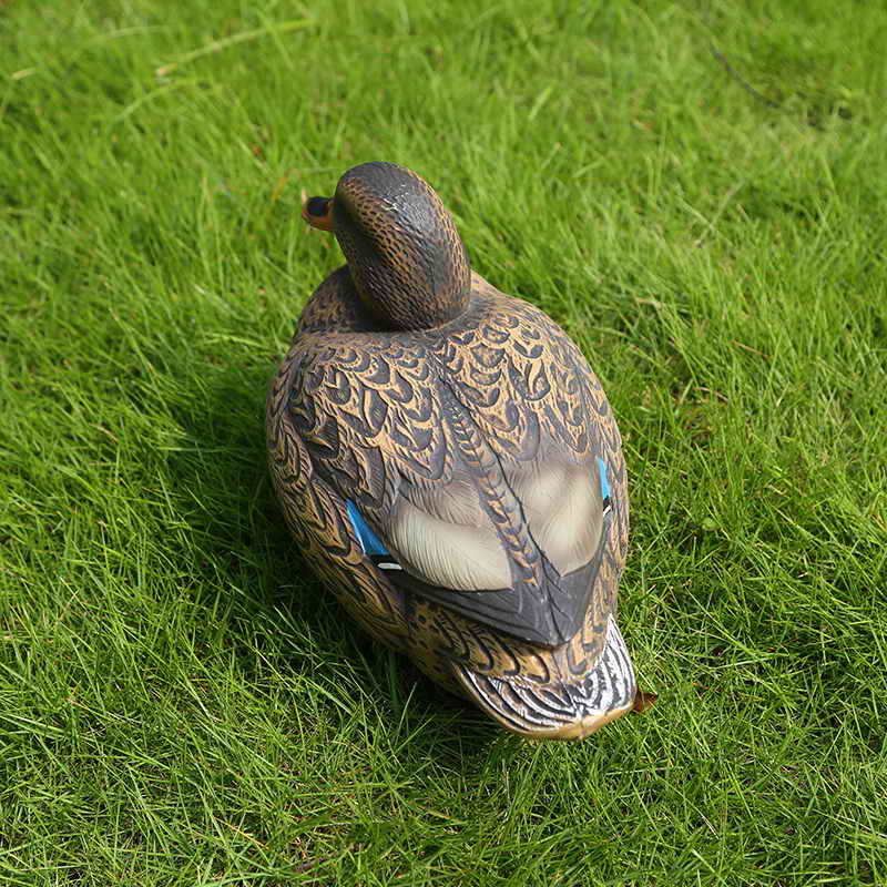 Lebenswertiger Kunststoff Mallard Duck Locker Henne für Jagdschießen Angeln Home Gartendekoration