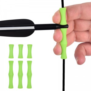Elong Outdoor 42ft09 Finger Guard Bow String Gummi Guard Bogenschießenschießen mit Fingerschutz