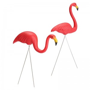 Rosa Flamingo Kunststoff Yard Garten Rasen Kunst Ornamente Retro Spielzeug Dekor