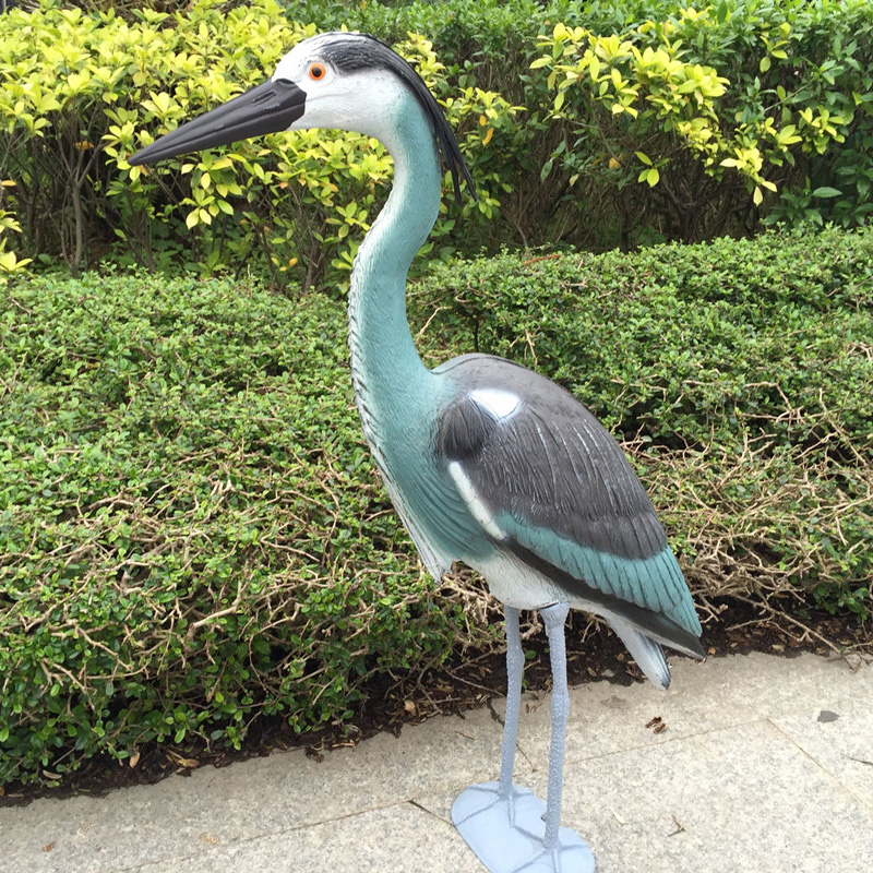 Blue Heron Locky Plastic Yard Garden Lawn Art Ornamente Dekor