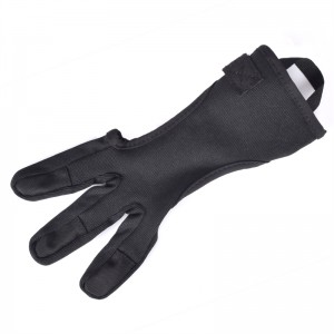 Dehn Außen 42FT08 Finger Glove Nylon Handgefertigte Bogenschiesshandschuh Fingerschutz