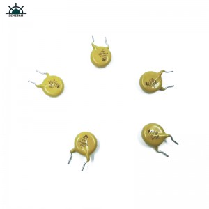 China Original Hersteller Passive Elektronikkomponenten, gelber MOV 10mm HVR10D511K Zinkoxidvaristor